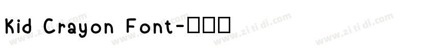 Kid Crayon Font字体转换